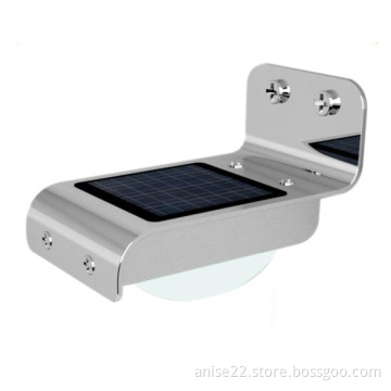 Solar Powered Lamp 16 LED PIR Motion Sensor Stair Outdoor Garden Path Wall Light
